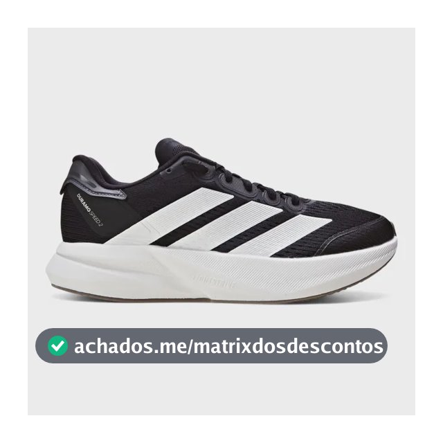 Tênis De Corrida Feminino Duramo Speed 2 adidas Core Black / Zero Metalic / Grey Five Liso 35 Br