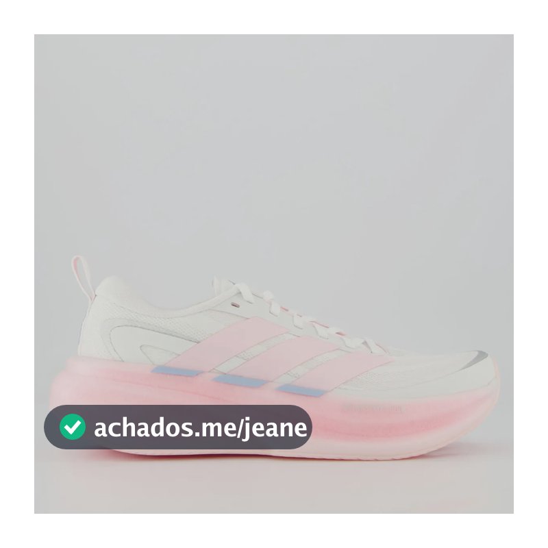 Tênis adidas Supernova Glide Feminino Branco E Rosa Branco - 35,0 Br
