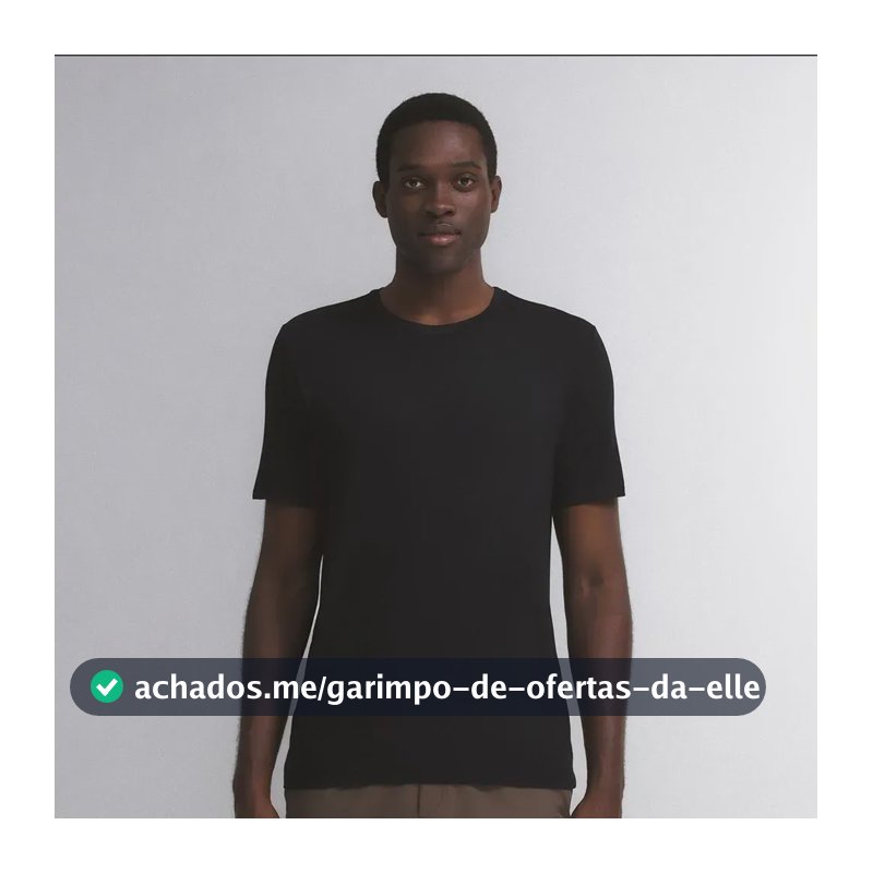 Camiseta Masculina Insider Light Preta G Gola U