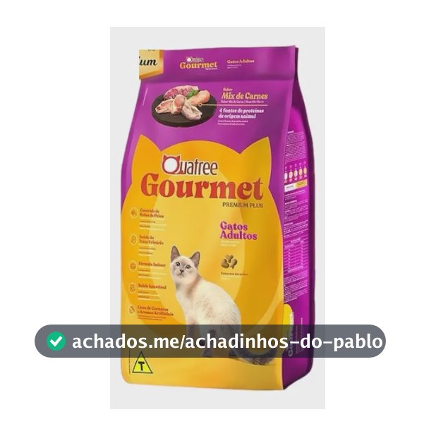 Quatree Ração Premium Especial Gourmet Gatos Adultos Mix De Carnes 10kg