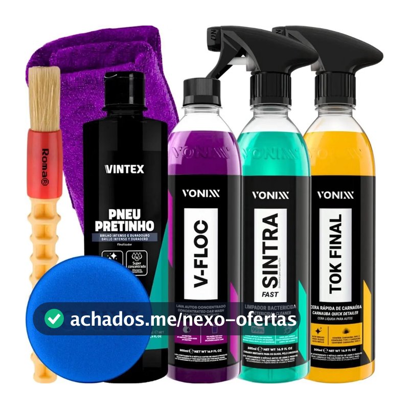 Kit Shampoo V-floc Cera Tok Final Limpador Sintra Fast Vonix