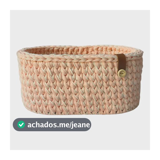 Cesto De Crochê Organizador