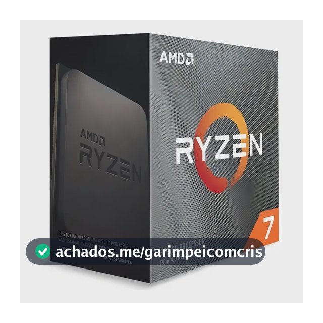 Processador AMD Ryzen 7 5700X 3.4GHz (4.6GHz Max Turbo) AM4