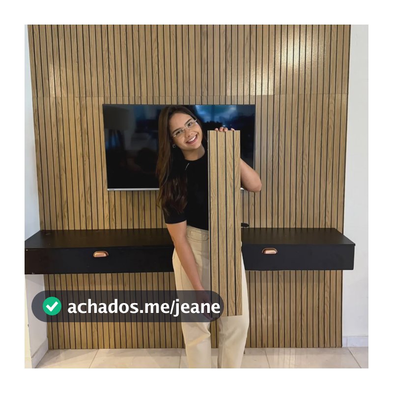20 Placas Painel Madeira Ripada Montável Mdf 90x16 Decoração Ripado Freijo
