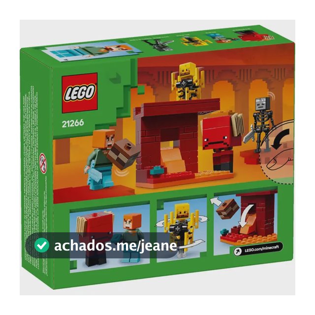 LEGO Minecraft - A Batalha da Lava no Nether - 99 Peças - 21266