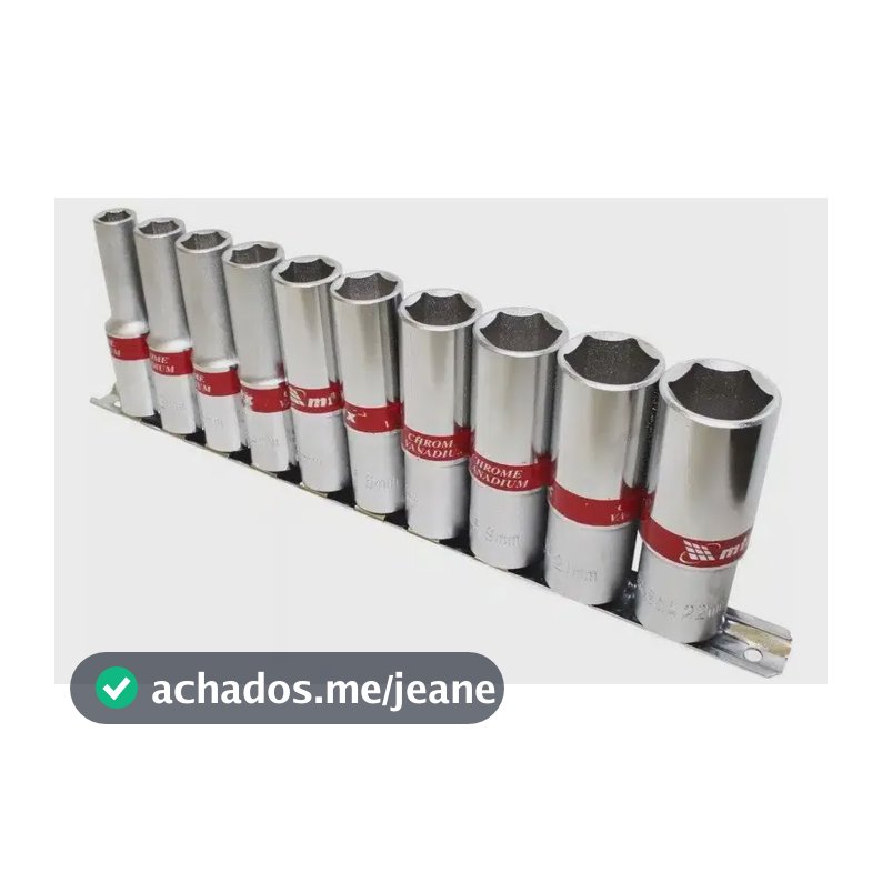 Jogo De Soquetes Longo Sextavado 10-22mm MTX 135909