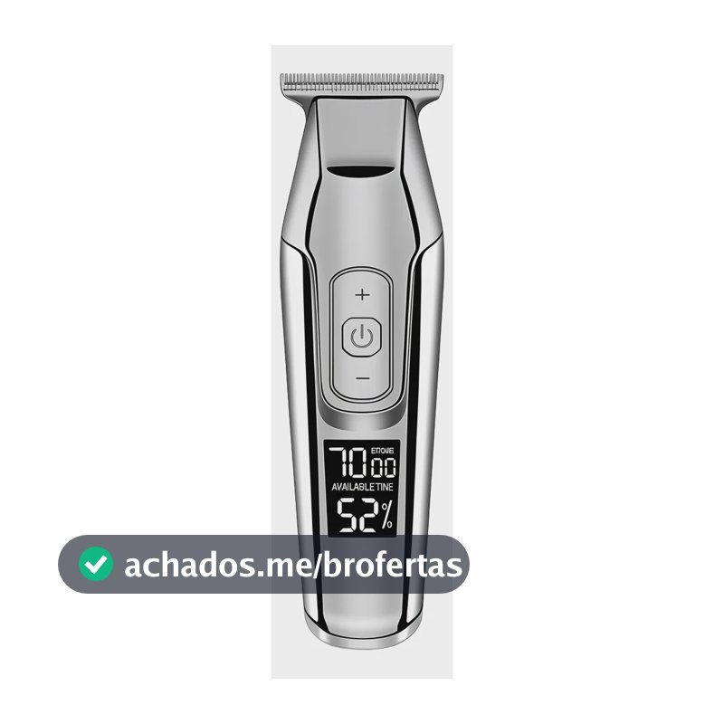 Maquina De Acabamento Profissional Prata  Km 5027 Kemei Bivo Prata 127/220v