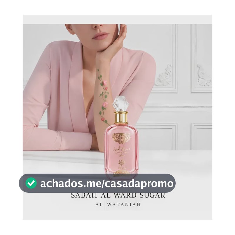 Perfume ÁRABE Sabah Al ward Sugar Original Feminino Eau de parfum