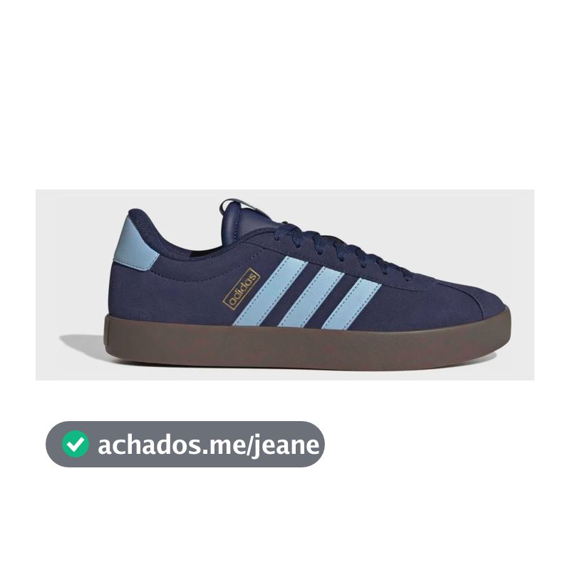 Tênis Casual Masculino Vl Court 3.0 adidas Azul Liso 37 Br