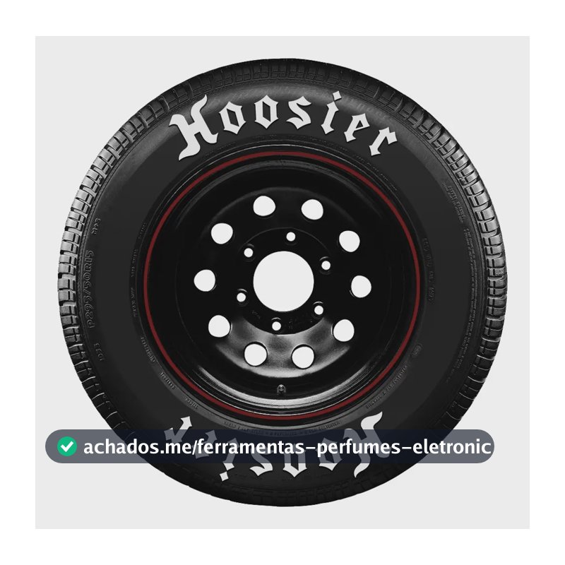 Adesivo De Pneu - Hoosier + Hoosier - Grande - Kit P/2 Pneus