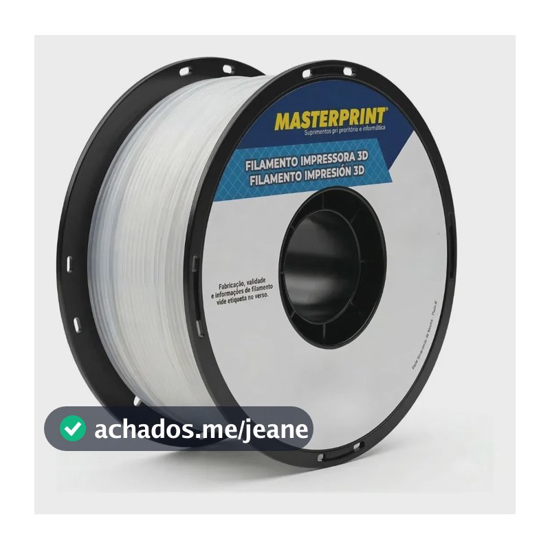 Filamento Impressora 3d Petg 1,75mm 1kg Branco Translucido