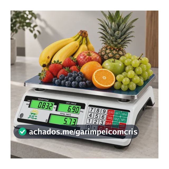 Balança Digital Eletrônica Comercial 40kg Precisão Bivolt 127/220v Azul-turquesa