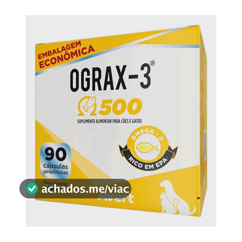 Ograx 3 500mg 90 Cápsulas