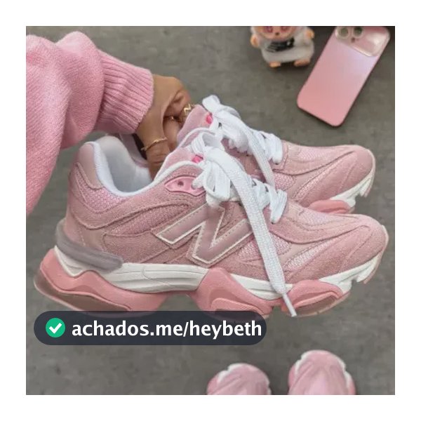 Tênis Feminino 9060 New Balance Original Academia Rosa Liso 39 Br
