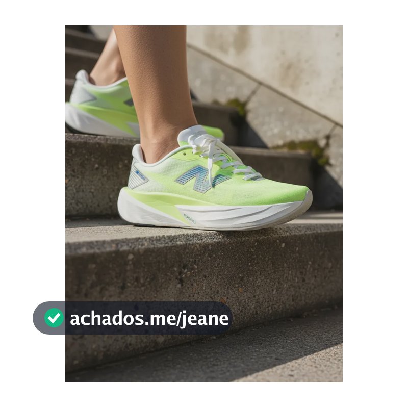 Tênis New Balance Fuelcell Rebel V5 Original Performance Verde Neon 37 Br