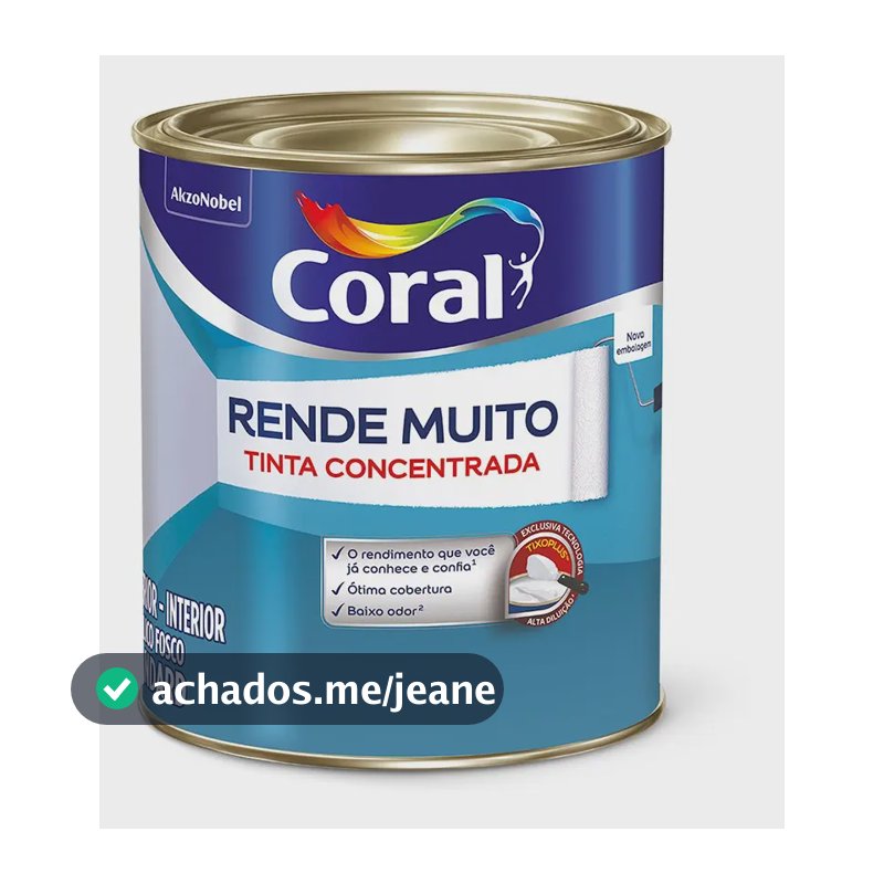 Tinta Rende Muito Branco 900ml Coral
