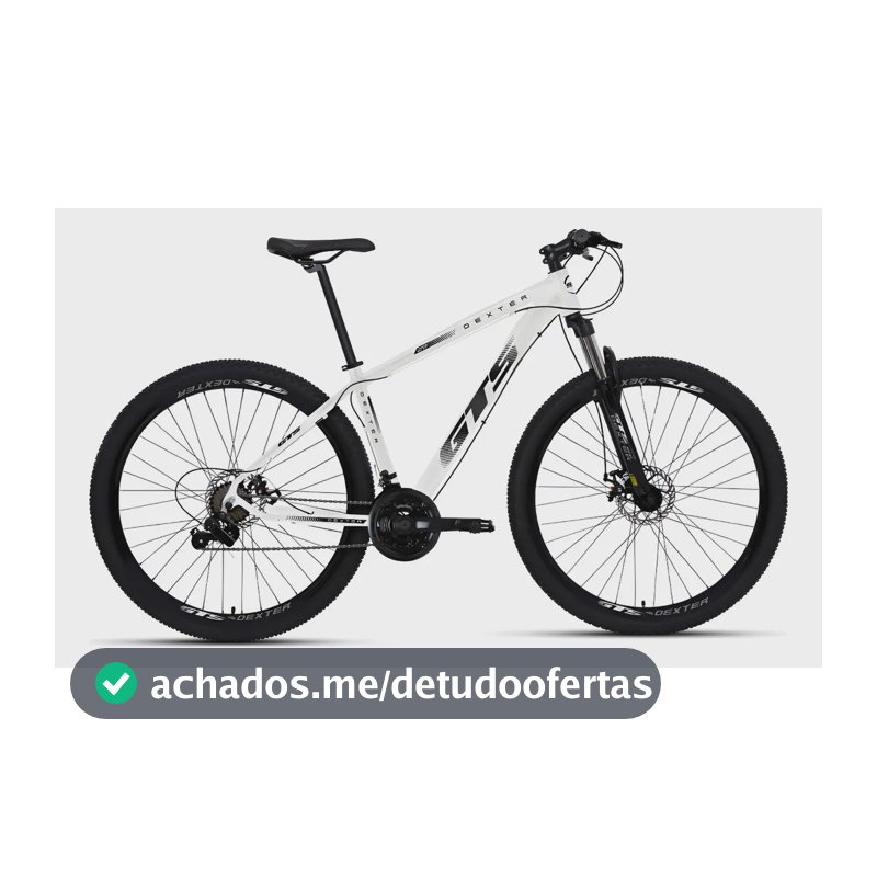 Bicicleta Aro 29 Gts Dexter 24 Marchas Freio A Disco Cor Branco Com Preto Tamanho Do Quadro 17