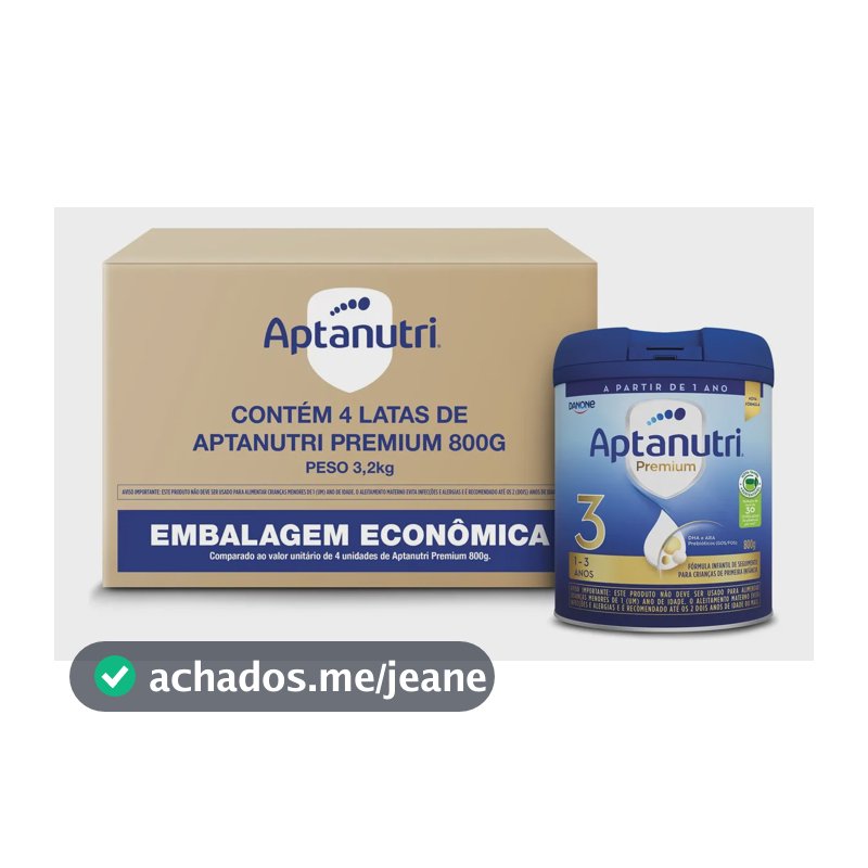 Kit 4 Latas Aptanutri Premium 3 800g Danone
