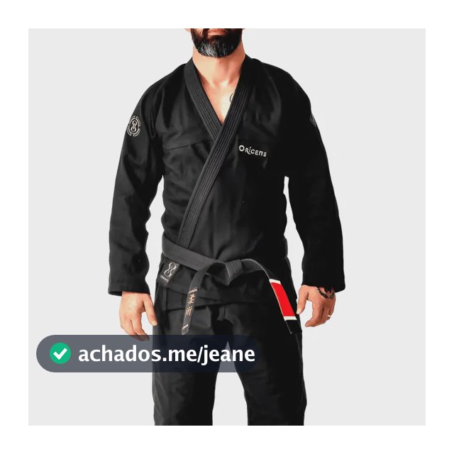 Kimono Trançado Jiu Jitsu Adulto Preto