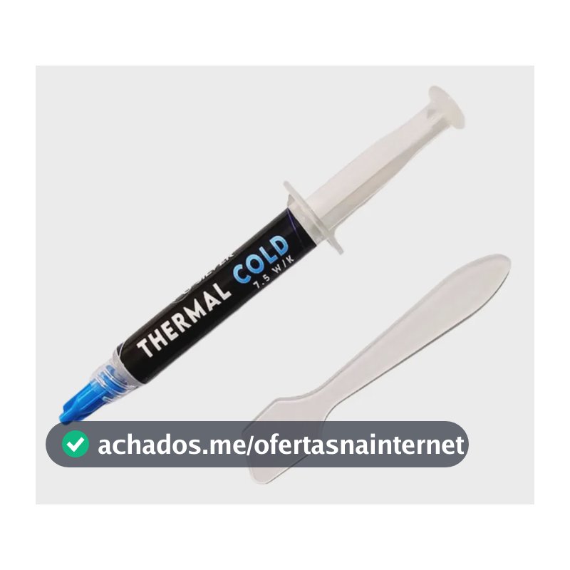 Pasta Termica Seringa 3.0g Thermal Cold 7.5w/k Silicone Modificado e Óxidos Metálicos