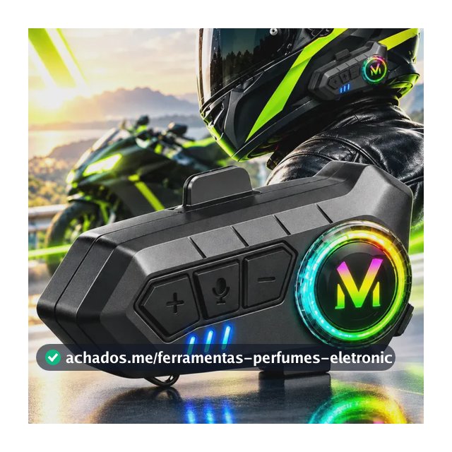Fone De Ouvido Para Capacete Intercomunicador Moto Sem Fio