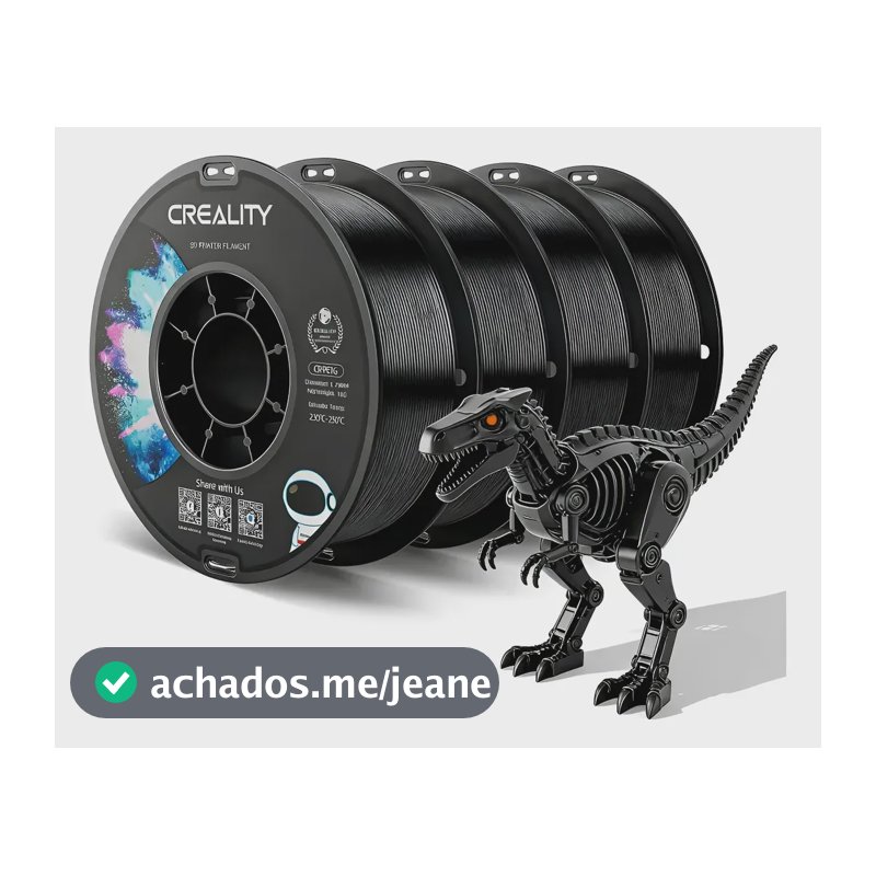 Filamento Creality Cr-petg Para Impressora 3d 1.75mm 4kg Preto