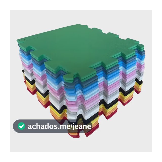 Kit 16 Tatames Eva Colorido - Linha Econômica 50x50x1 Cm