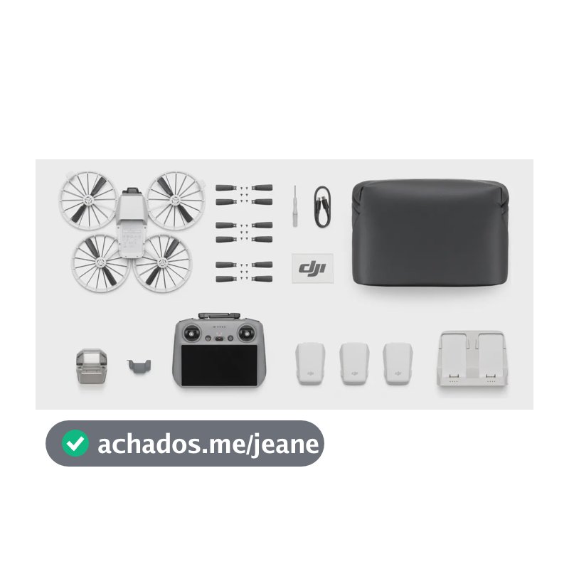 Combo Dji Flip Fly More DJI Rc 2 Cor cinza