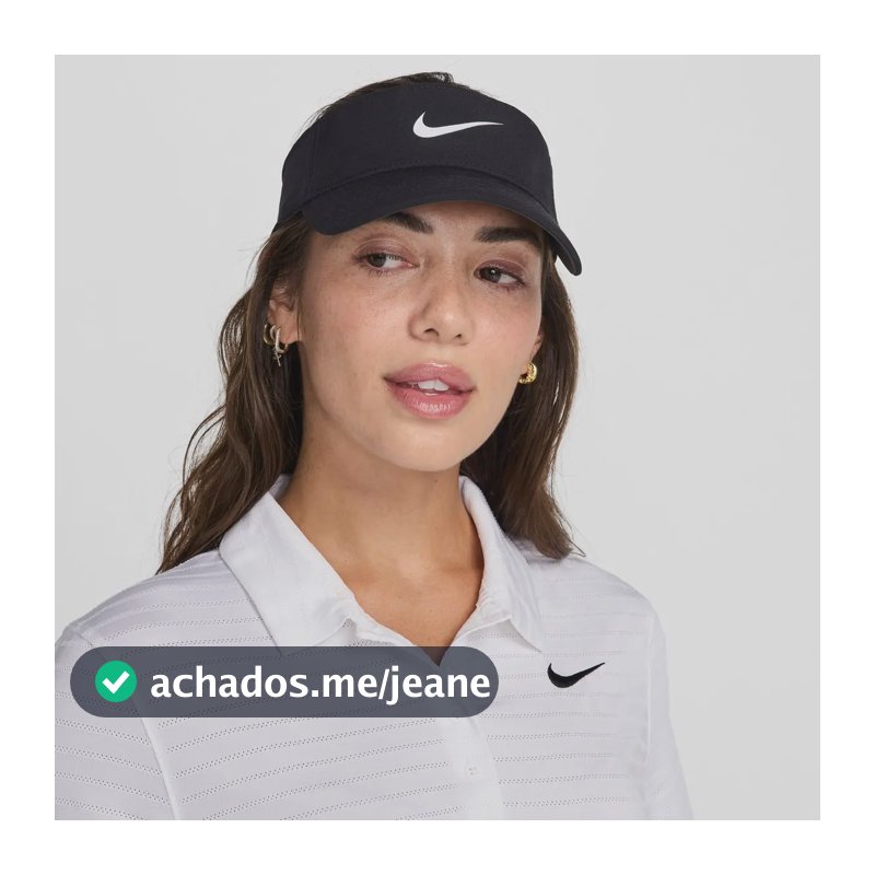 Viseira Nike Dri-fit Ace Visor Cor Preto/branco Tamanho M/g