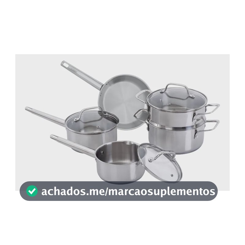 Jogo De Panelas Brinox 6 Peças Inox City
