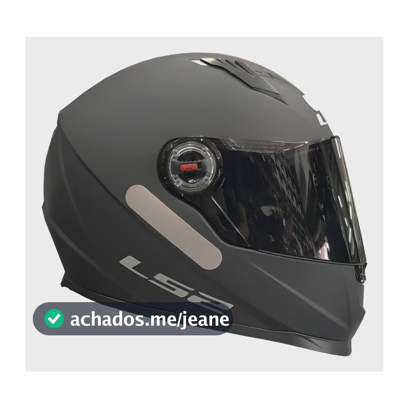 Capacete Ls2 Ff358 Classic Monocolor Preto Fosco Tamanho do capacete 56