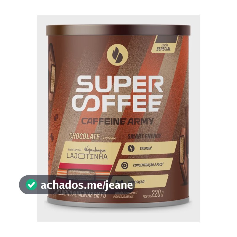 Supercoffee Lajotinha Classic Size 220g Caffeine Army Chocolate
