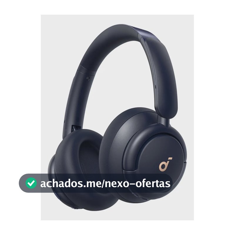 Fone De Ouvido Bluetooth Soundcore Anker Q30 Sem Fio Headphone Cancelamento De Ruído Anc Híbrido Headset Para Viagem Trabalho Estudo Gamer Hi-Res 60h Bateria App Carga Rápida Dobrável Conforto, Azul