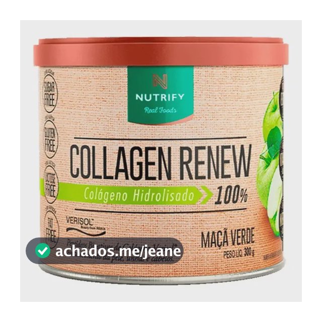 Collagen Renew Sabor Maçã Verde - Nutrify 300g