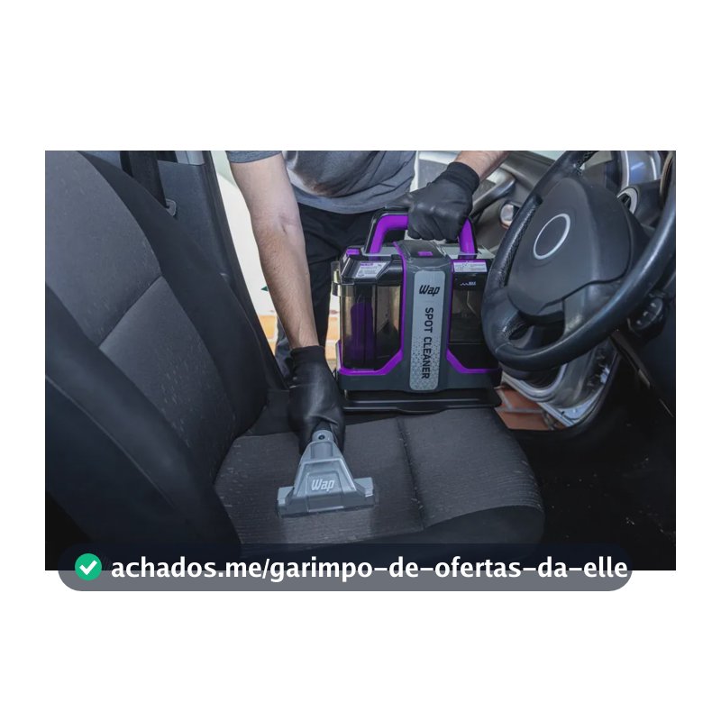 Extratora de Sujeira Portátil WAP Spot Cleaner W3 Borrifa Esfrega e Extrai 1450W de Potência e Bico de Autolimpeza