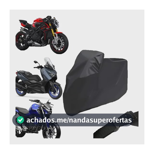 Capa Para Moto Forrada Impermeável Térmica Sol Chuva