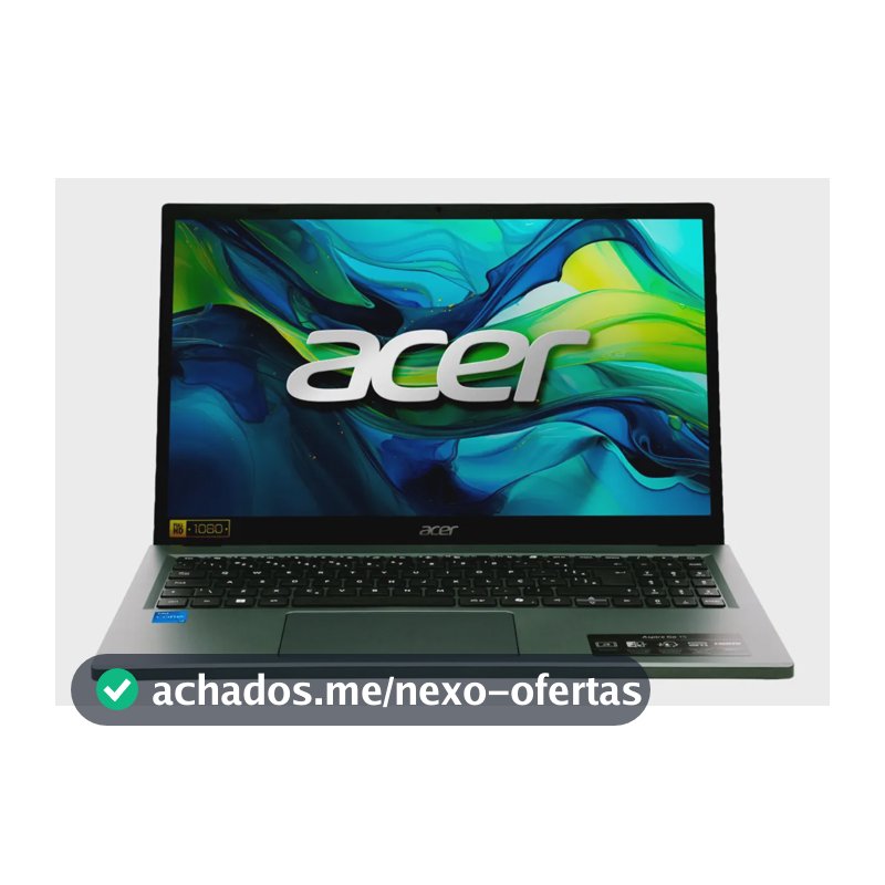 Notebook 15.6" Acer Aspire Go com Tela IPS Full HD Touchscreen Processador Intel Core i7 de 13ª Geração 16GB RAM DDR5 SSD de 512GB Tecla Copilot IA Windows 11
