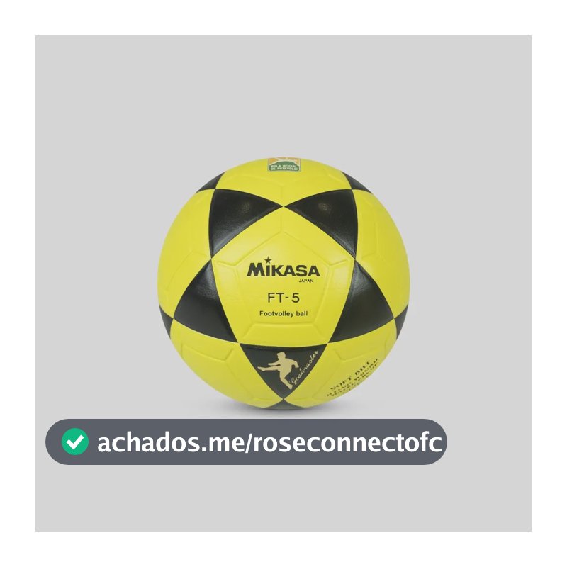 Bola De Futevôlei Mikasa Ft-5 Amarelo/preto
