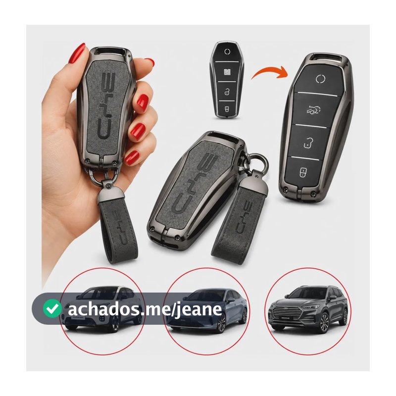 Capa Chave Byd Dolphin Song Plus Yuan Plus Chaveiro Metal
