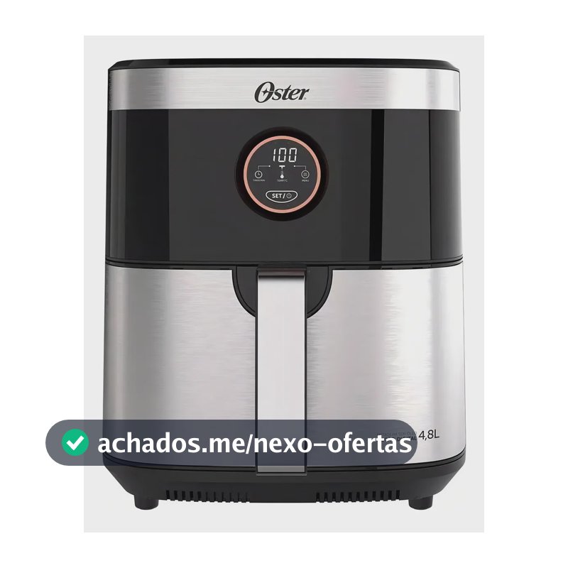 Fritadeira Sem Óleo 4,8 Litros Black Inox Ofrt660 Oster
