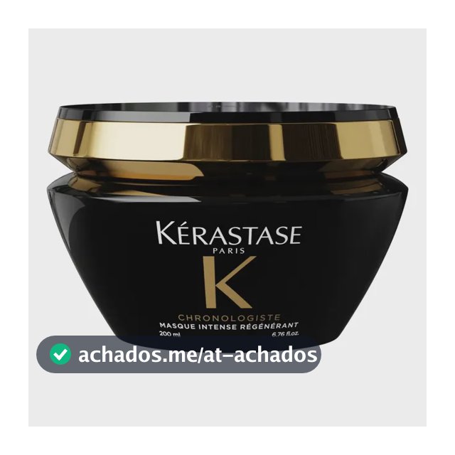 Máscara Capilar Regeneradora para Hidratação Profunda, Brilho Intenso e Controle do Frizz Chronologiste Intense Régénérant Kérastase 200ml