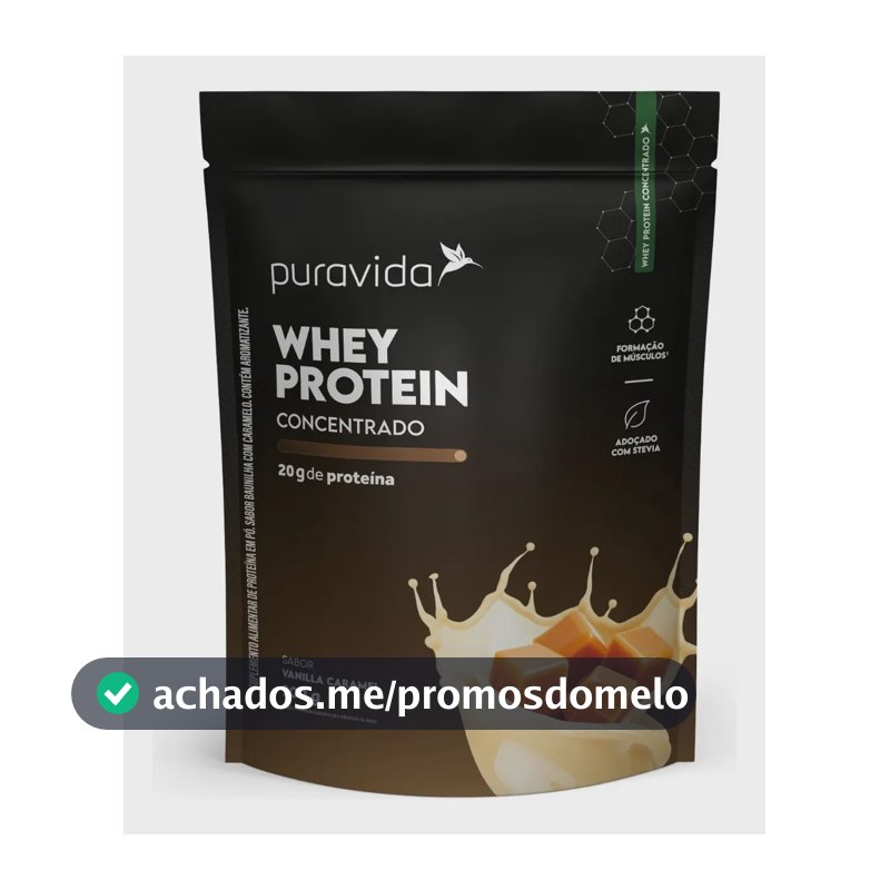 Puravida Whey Protein Concentrado Vanilla Caramel 900G