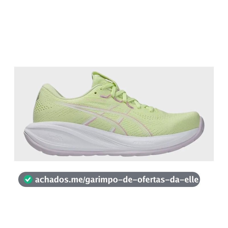 Tênis Feminino Gel-cumulus 28 Asics Academia Corrida Treino Verde Claro/branco Liso 37 Br