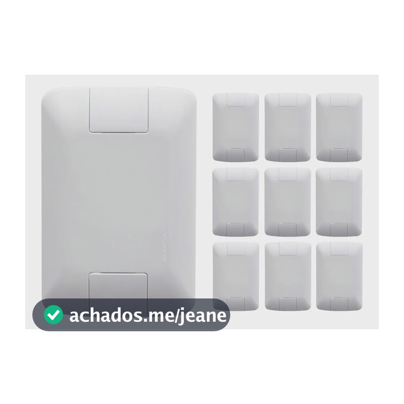 Kit Com 10 Tampo Cego 4x2 Espelho Placa Cega Aria Tramontina