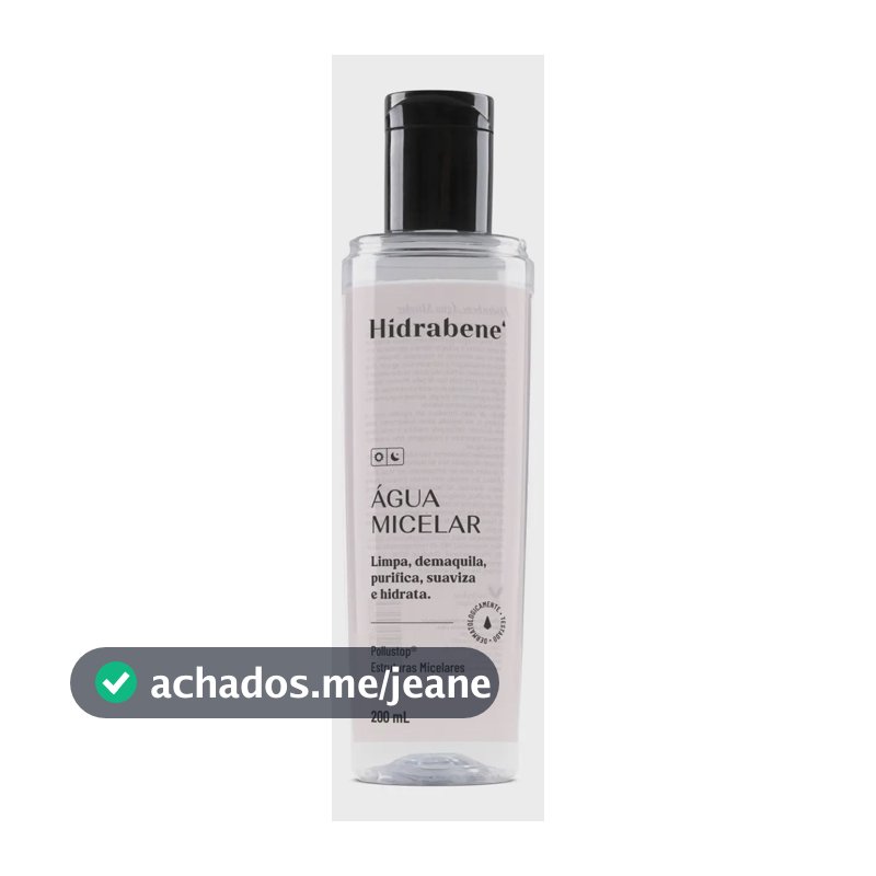 Agua Micelar Hidrabene Revitalizante Limpeza Facial 5 Em 1