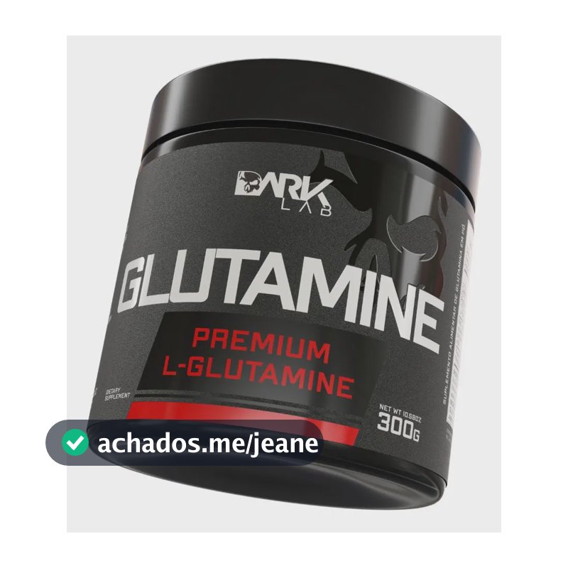 Glutamina L-glutamine 300g Dark Lab Sabor Sem sabor