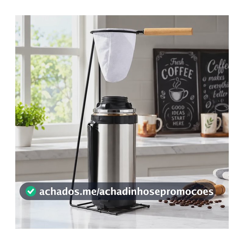 Suporte Coador De Café Grande + Filtro De Pano