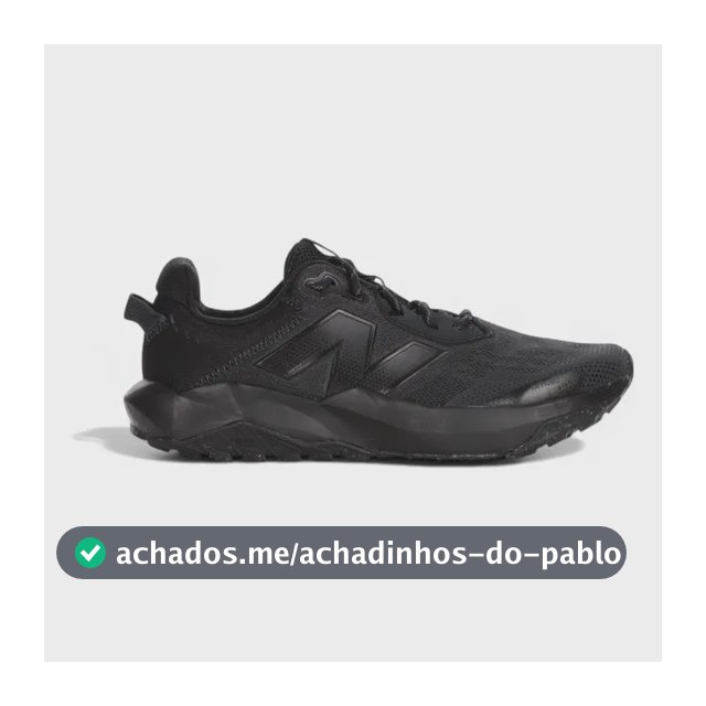 Tênis New Balance Nitrel V6 Masculino Corrida Trilha Preto 42 Br