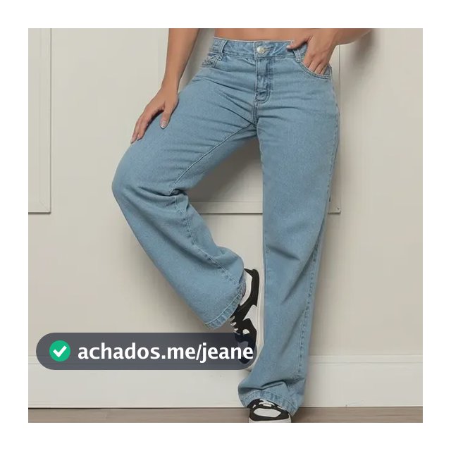 Calça Jeans Cintura Baixa Low Rise Baggy Moda Feminina