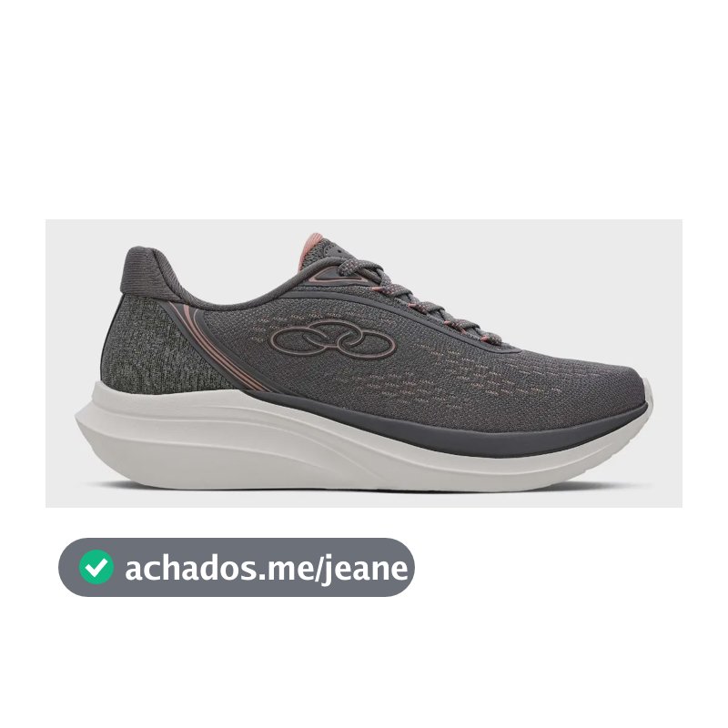 Tênis Feminino Role Olympikus Chumbo Liso 35 Br